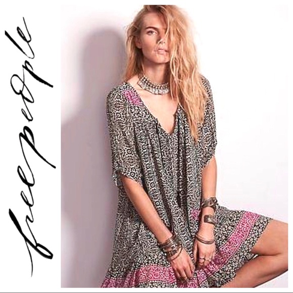 Free People Dresses & Skirts - 💕NWT 💕Free People Black White Penny Lane  Dress